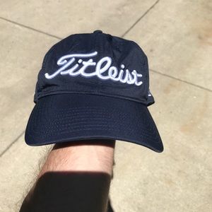 Titleist Light Blue Adjustable FJ Pro V1 Hat Titleist Patch On Back Lightweight